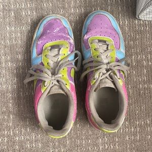 vintage painted on Air Force ones